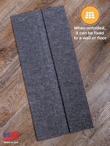 Miniatura 7 de El mejor rascador de esquina para gatos, almohadilla de doble cara con base de MDF resistente, mantiene a los gatos activos y felices, perfecta