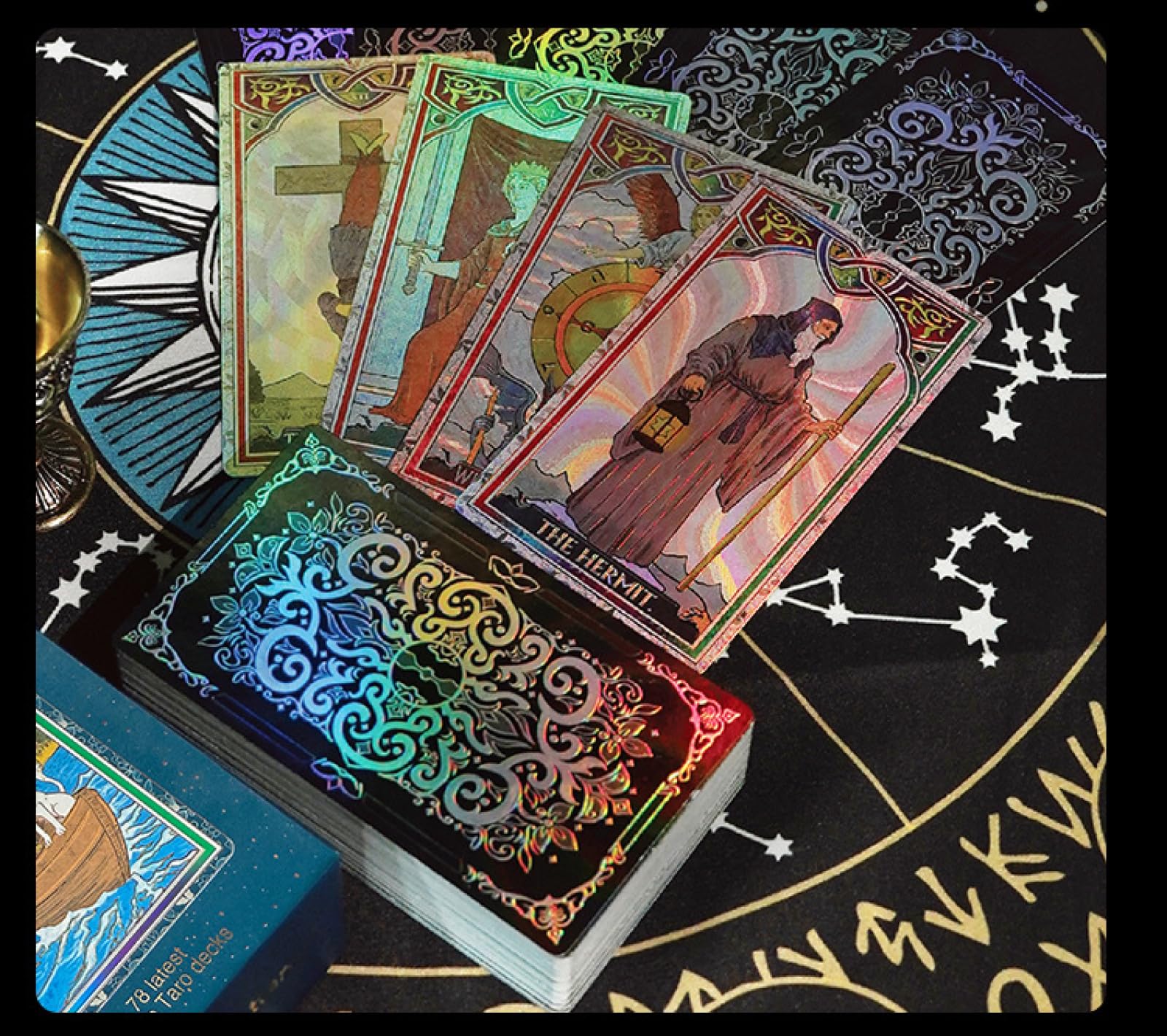 Jeu de cartes de tarot Waite Tarot - Cartes de tarot WITT - Convient aux débutants