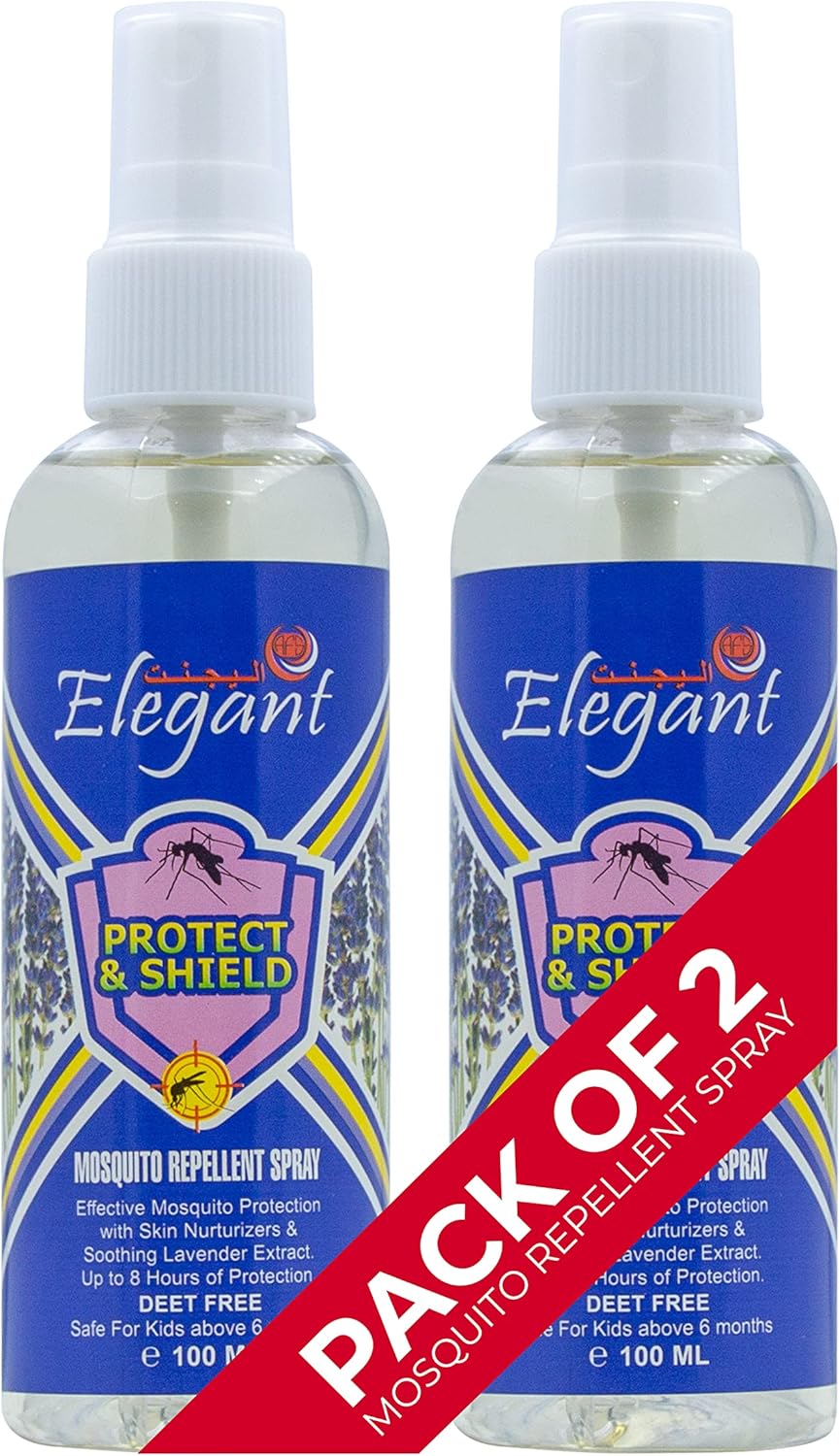 Elegant Mosquito & Tick Repellant Spray 100ML Pack of 2 Soothing