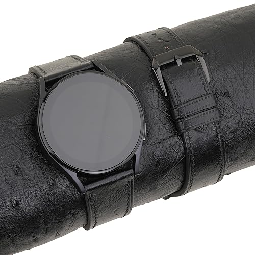 Bands Compatible with Samsung Galaxy Watch 3 4 5 6 Active 1 2 Band Men Women Ostrich Leather Band Compatible with Samsung Galaxy Watch 3 4 5 6