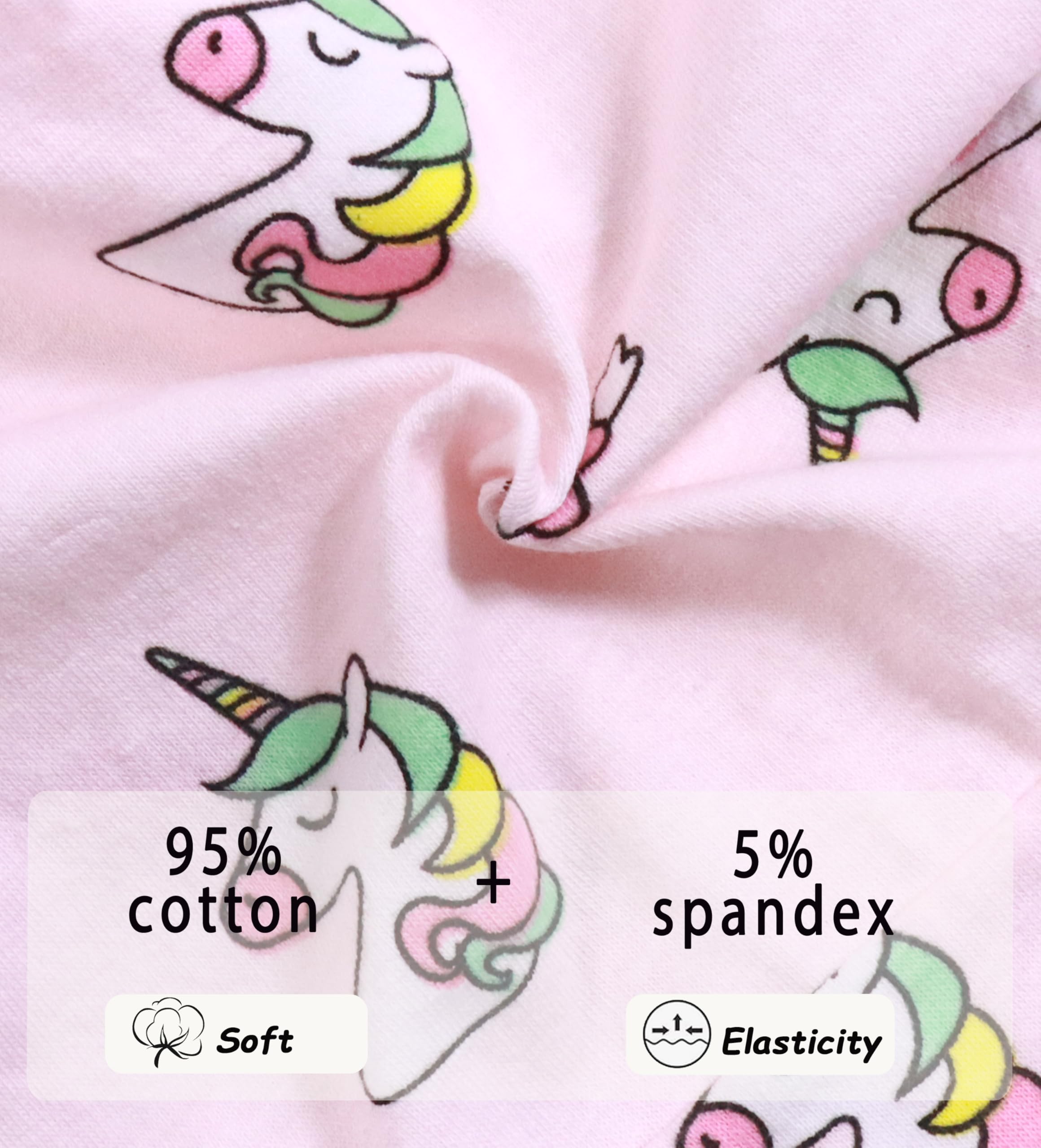 Sladatona Ropa interior suave para niñas y pantitas cómodas