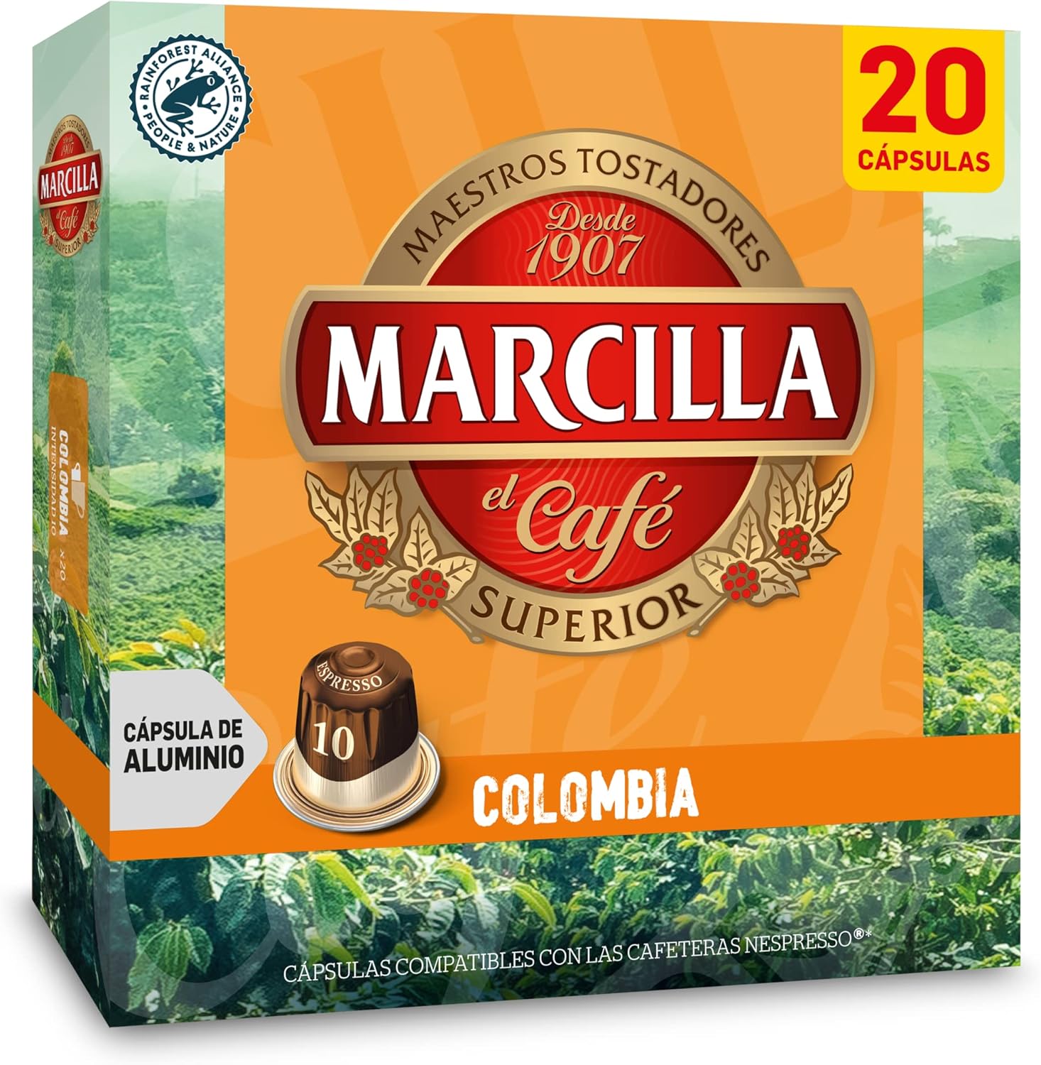 Marcilla Café Ristretto - 200 cápsulas compatibles con máquinas Nespresso*®  (10 paquetes de 20 unidades) : Amazon.es: Alimentación y bebidas