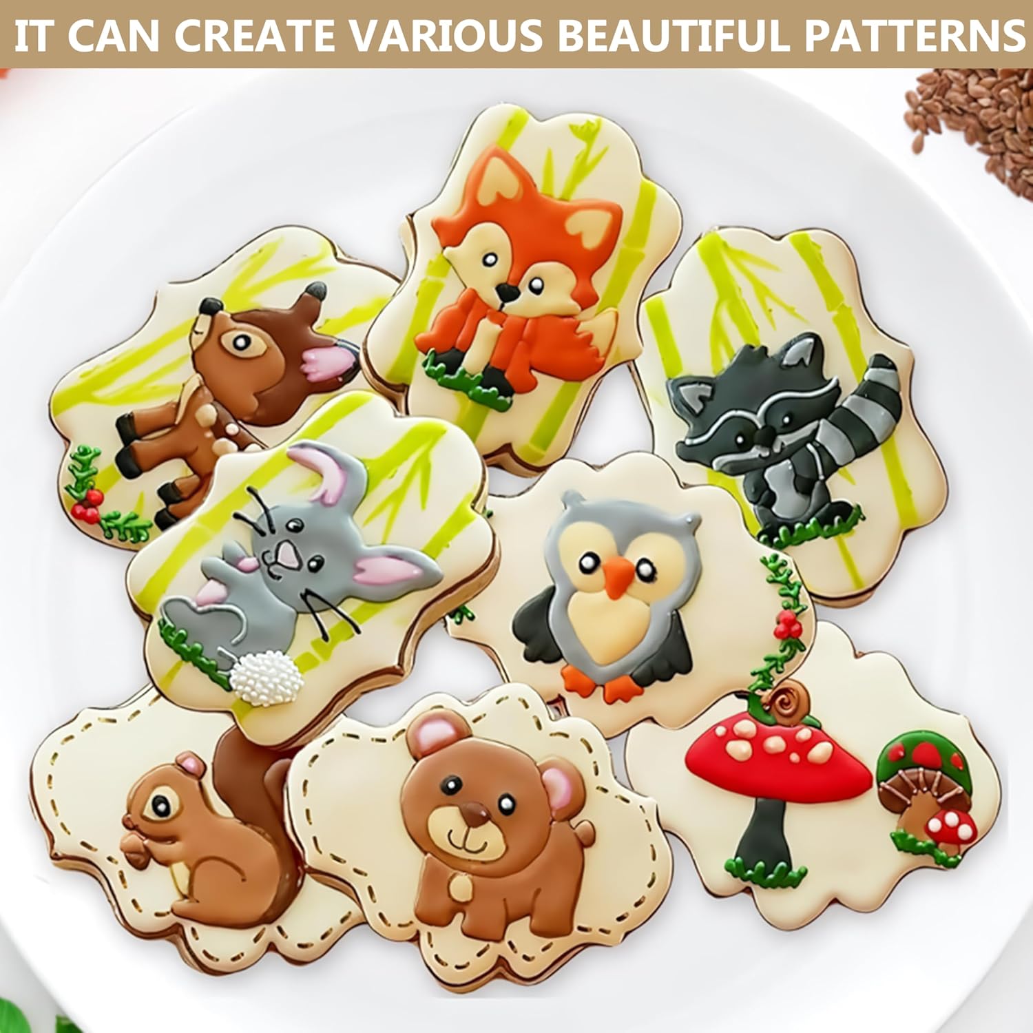 10 Pieces Plaque Frame Cookie Cutter Stainless Steel Biscuit Cutter Difference Shapes,Biscuit Wedding Baking Decorations Holiday Party (silver)