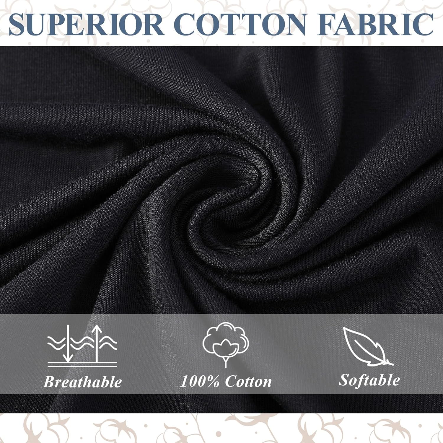 Men's Pajama Set with Henley Neckline 100% Cotton Soft and Comfortable Nightwear 2-... - Image 3