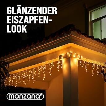 Deuba LED rain light chain light net light curtain lighting outdoor indoor [Energy Class A]