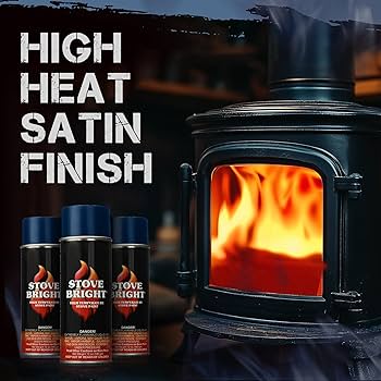 Amazon | Stove Bright 高温スプレーペイント - メタリックブルー | 薪