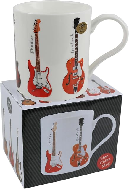 Rockers Guitar Mug Cup by Leonardo Fine China Gift Boxed Rock