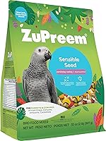 Vista 15 de ZuPreem Smart Selects - Alimento diario para pájaros para loros, conure, caique, gris africano, eclecto, cacatúa pequeña, pellets de aves y mezcla