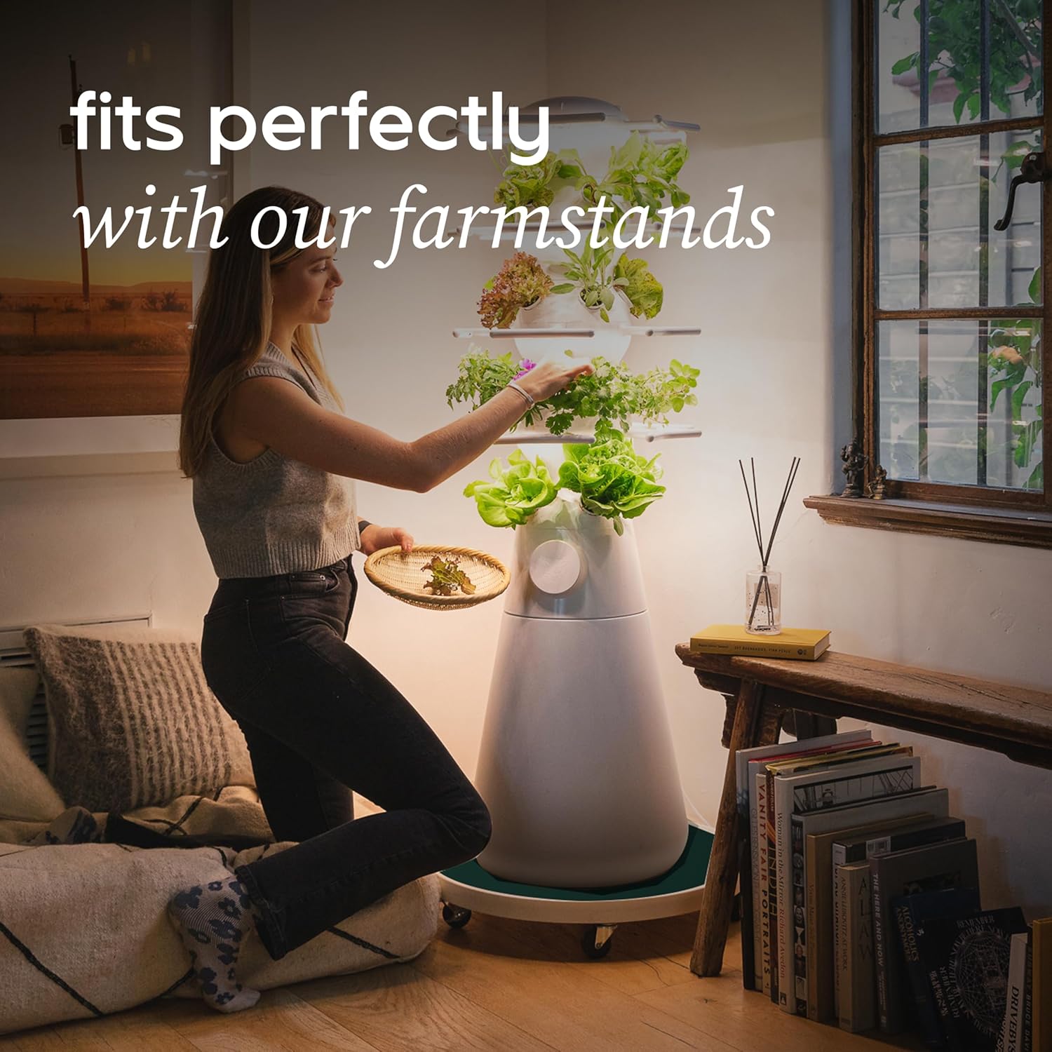 Water Resistant Mat and Plant Dolly with Wheels Bundle, 500lb Max Capacity, Potted Plants Indoor and Outdoor