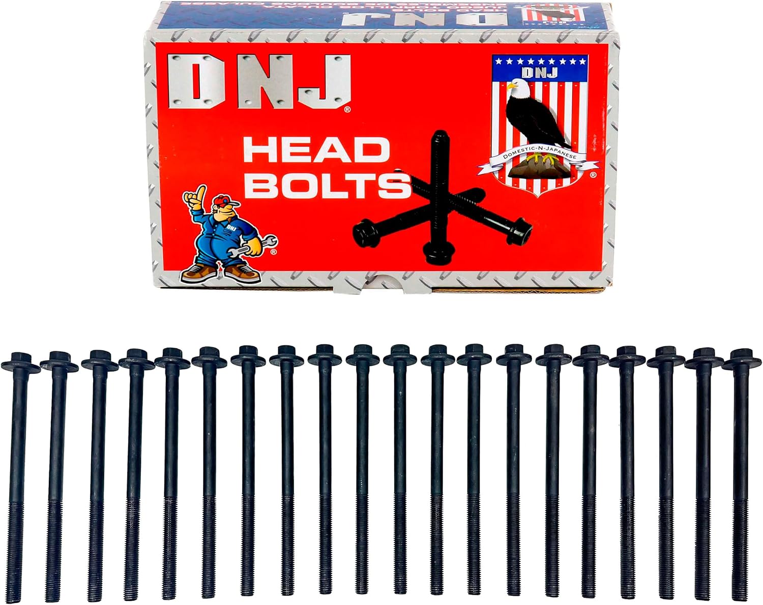 DNJ HBK4224 Head Bolt Kit for 2010-2022 Ford, F150, E350 Super Duty, E450 Super Duty, F250 Super Duty 6.2L V8 16V SOHC 6210cc