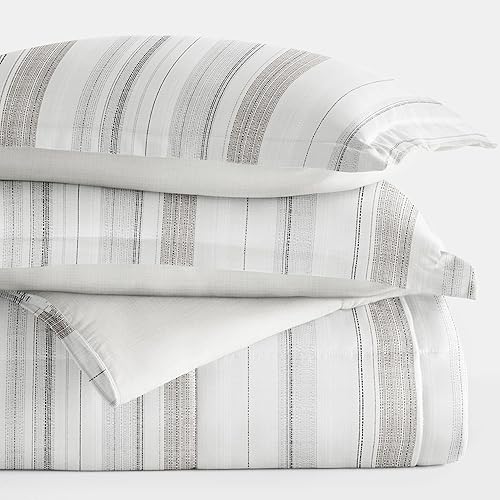 Miniatura 6 de Linen Market Juego de edredón reversible tamaño Queen (3 piezas)  Juego de edredón alternativo de plumón suave y ligero  Incluye tu edredón Queen y