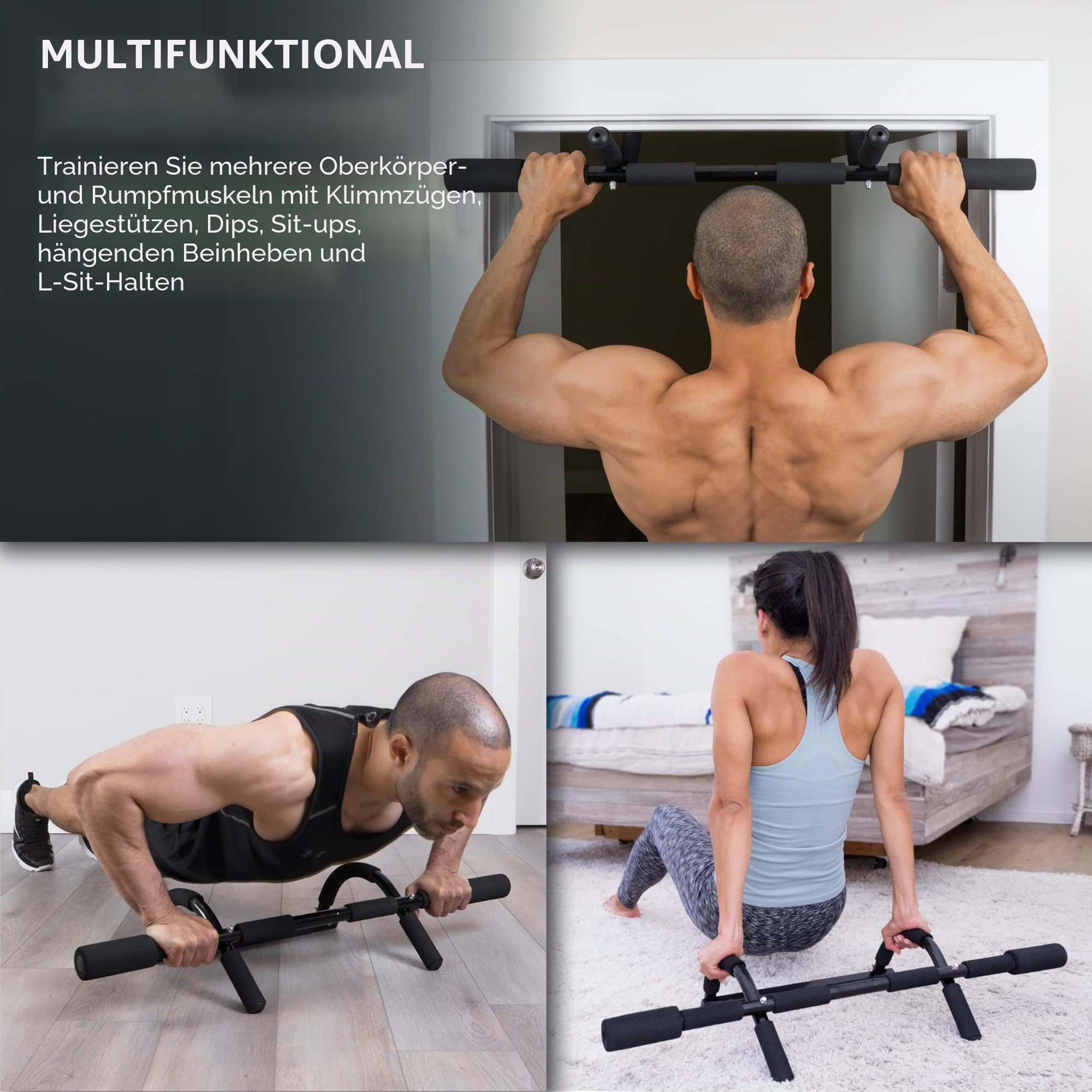 ProsourceFit Doorway Mount, Foldable, Multi-Grip, Multi-Grip Lite and Wall-Mounted Pull Up/Chin-Up Bar