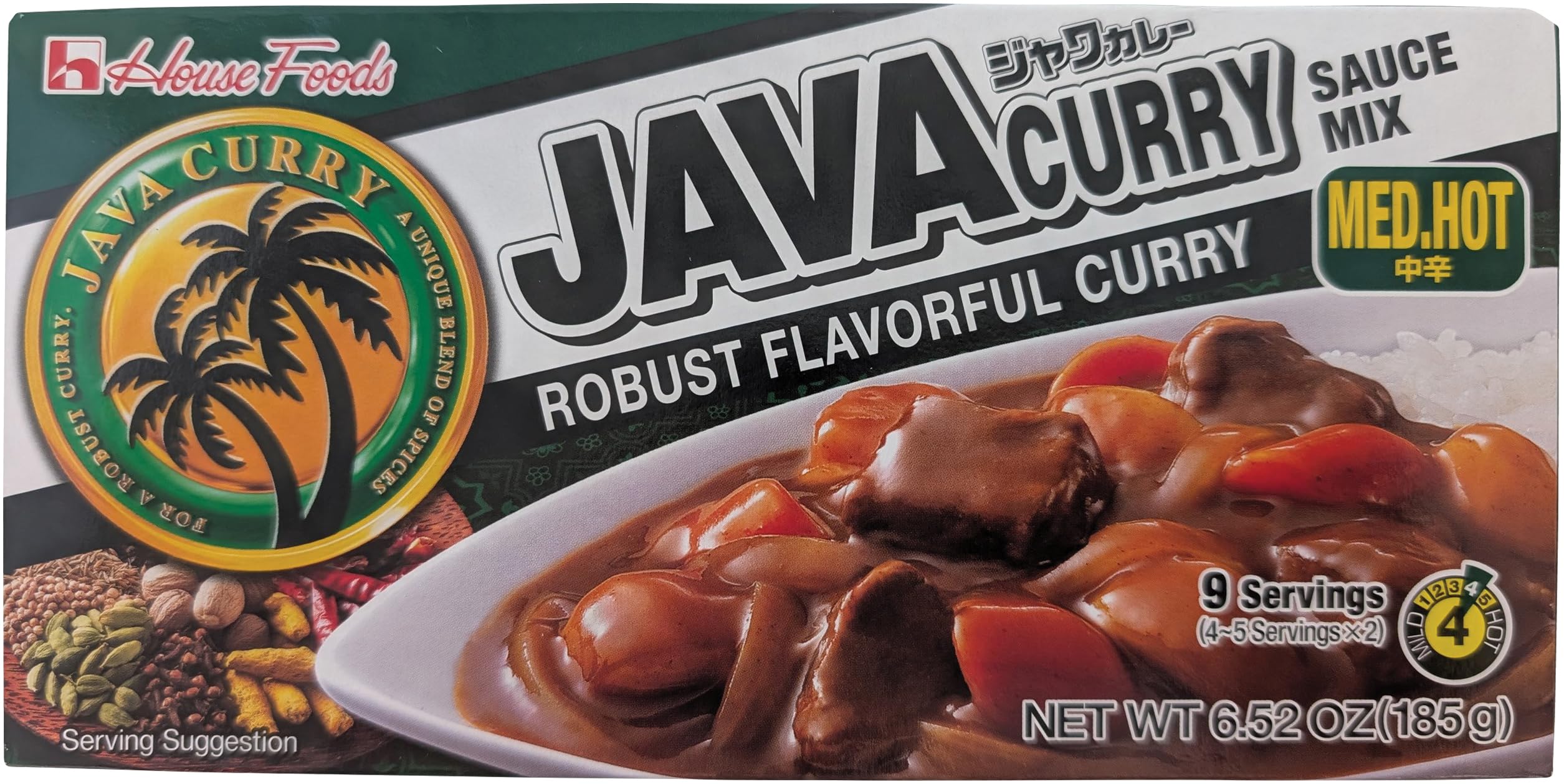 Foods Java Curry Medium Hot, 7.8-Ounce Boxes (Pack of 10)