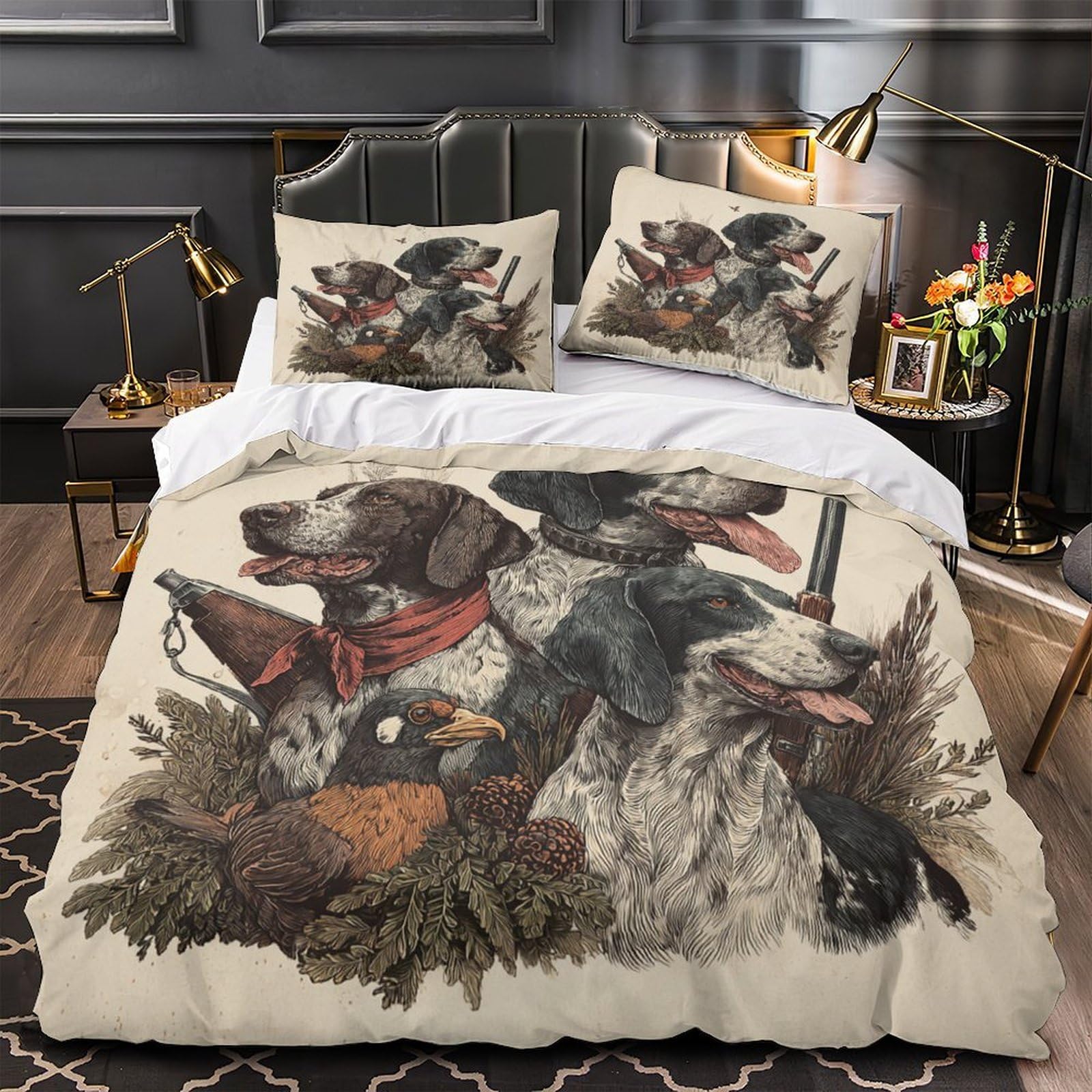 Housse de couette aviation vintage en microfibre pour une chambre style rétro chic