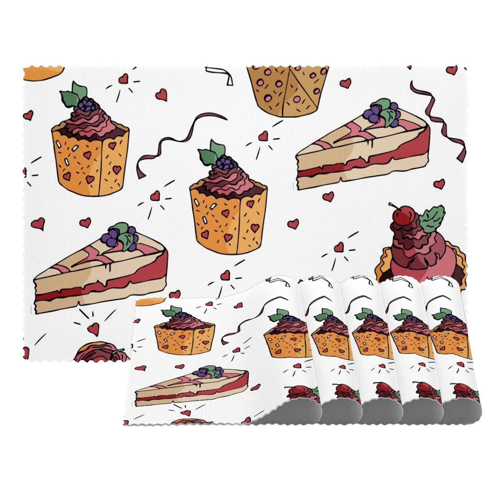 Sets de table gâteaux résistants à la chaleur lot de 6 tapis protecteurs