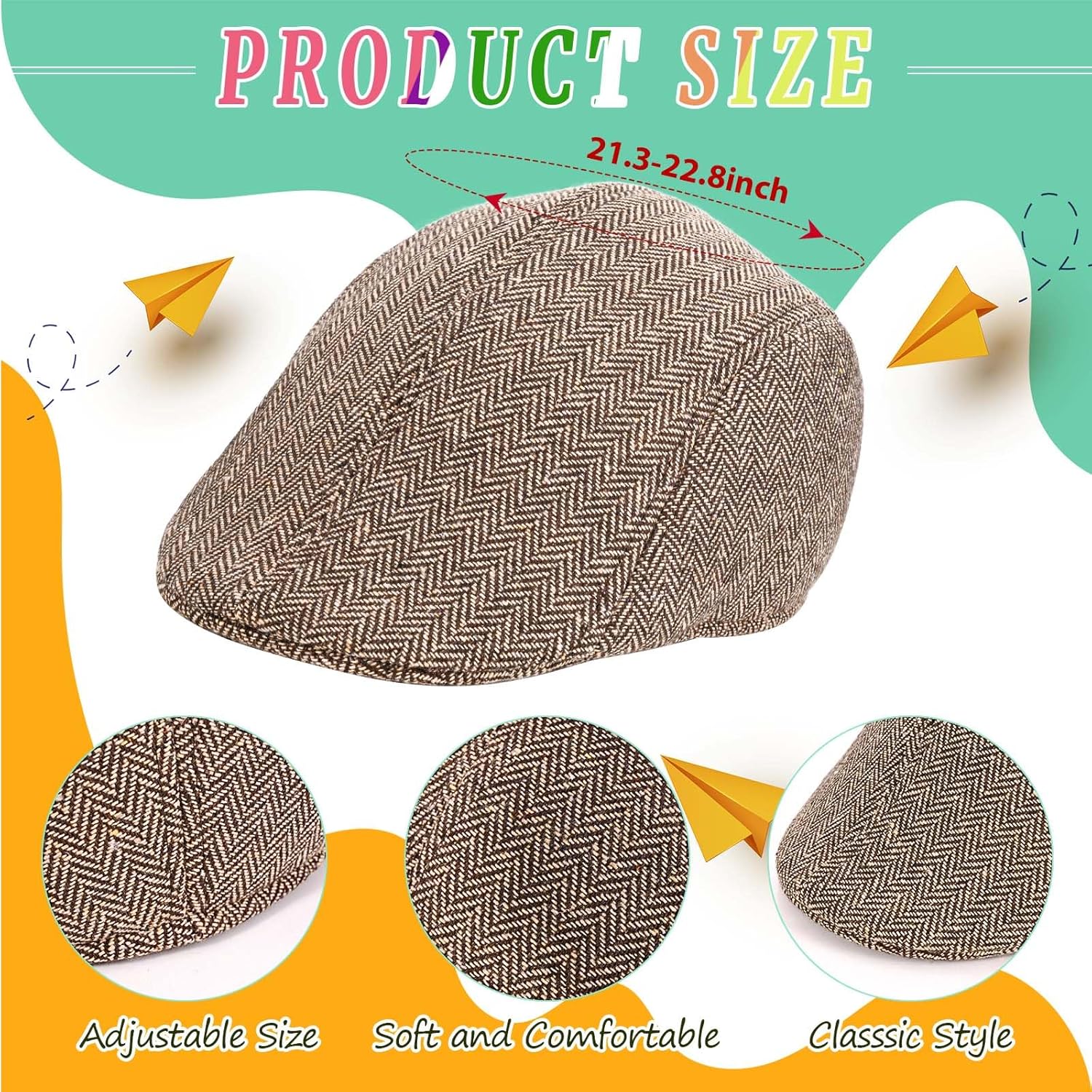 Yanbuny 6 PCS Old Man Costume for Boys,100 Days of School Old Person Costume for Kids Grandpa Cosplay - Image 6