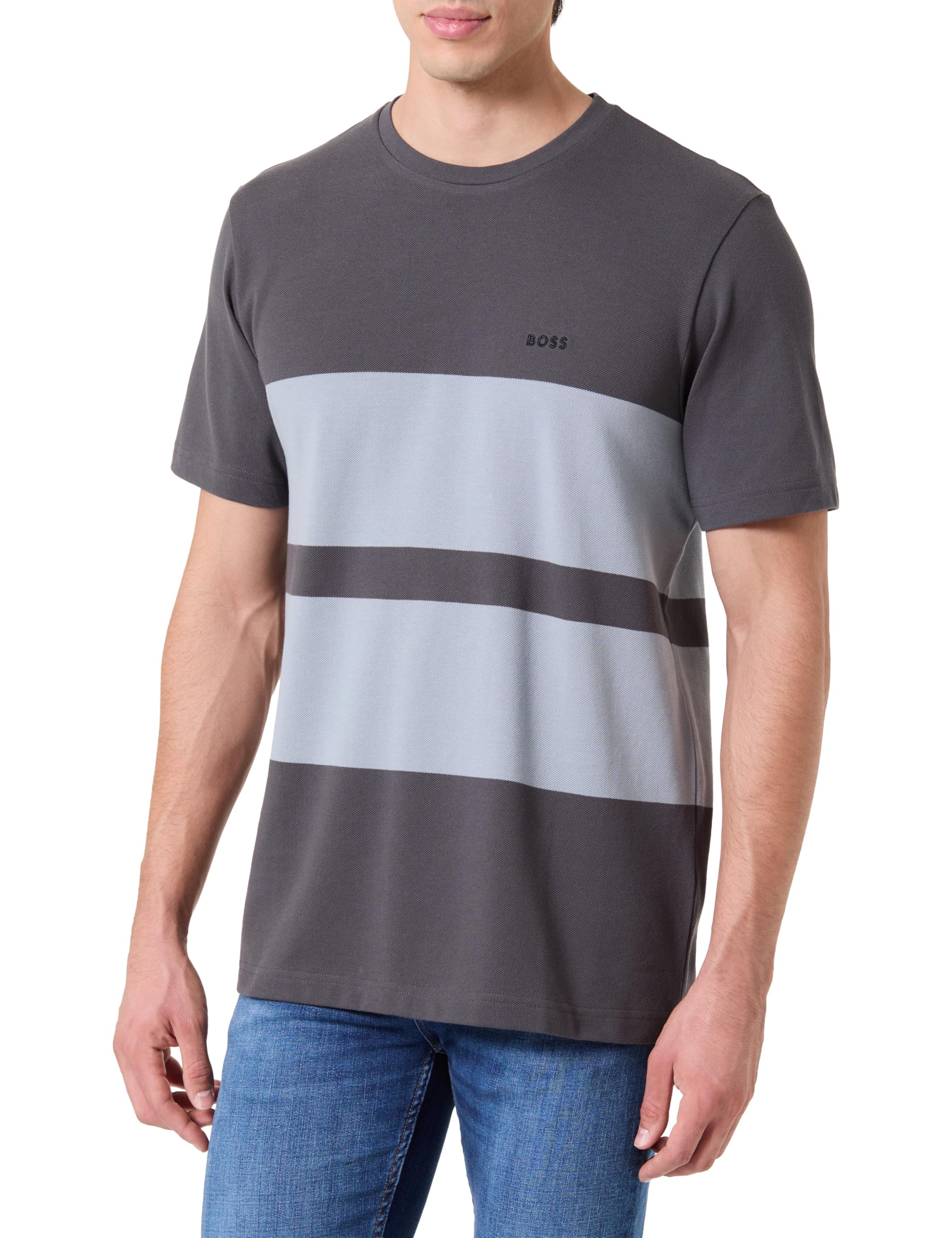 BOSS Herren Tee Stripe Zone T_Shirt
