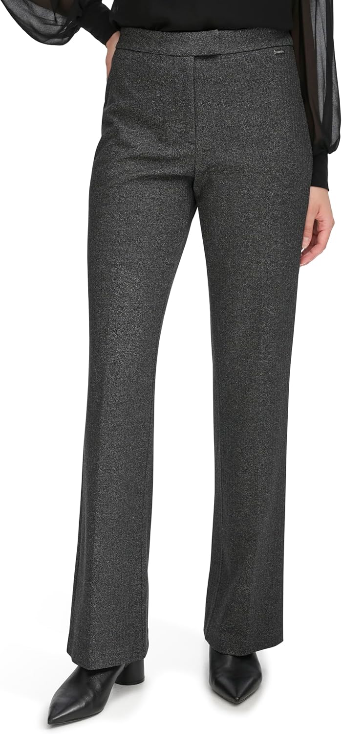 Calvin Klein Womens Herringbone Pants - Image 2