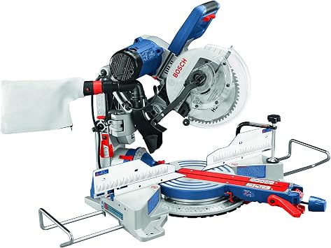 BOSCH CM10GD Compact Miter Saw - 15 Amp Corded 10 Inch Dual-Bevel Sliding Glide Miter Saw with 60-Tooth Carbide Saw Blade