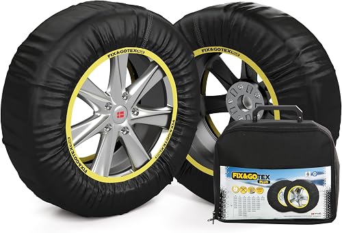 FIX&GO TEX PLUS Lot de 2 chaînes à neige en textile Taill SNOVIT