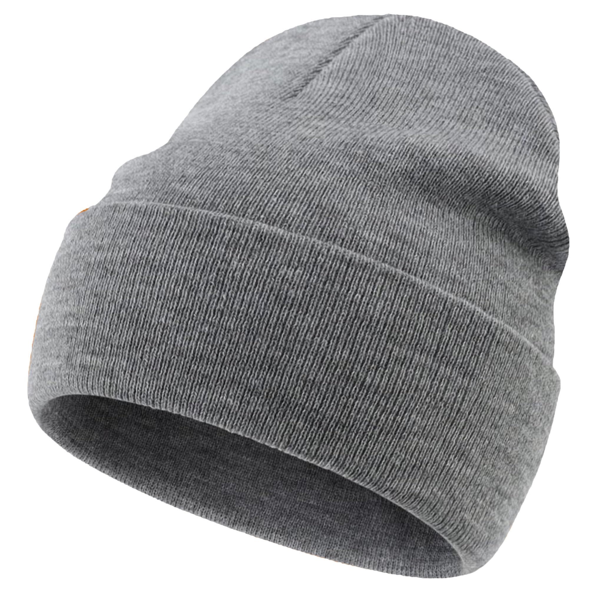 choshion 100 Cotton Beanie Lengthen Cuffed Beanies Knit Winter Hats for Men Women Soft Warm Ski Hat Unisex
