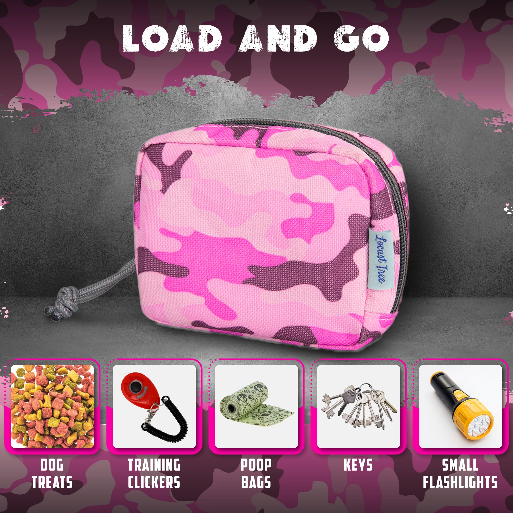 Amazon | ピンク迷彩ポーチアクセサリー 中型犬用ハーネス