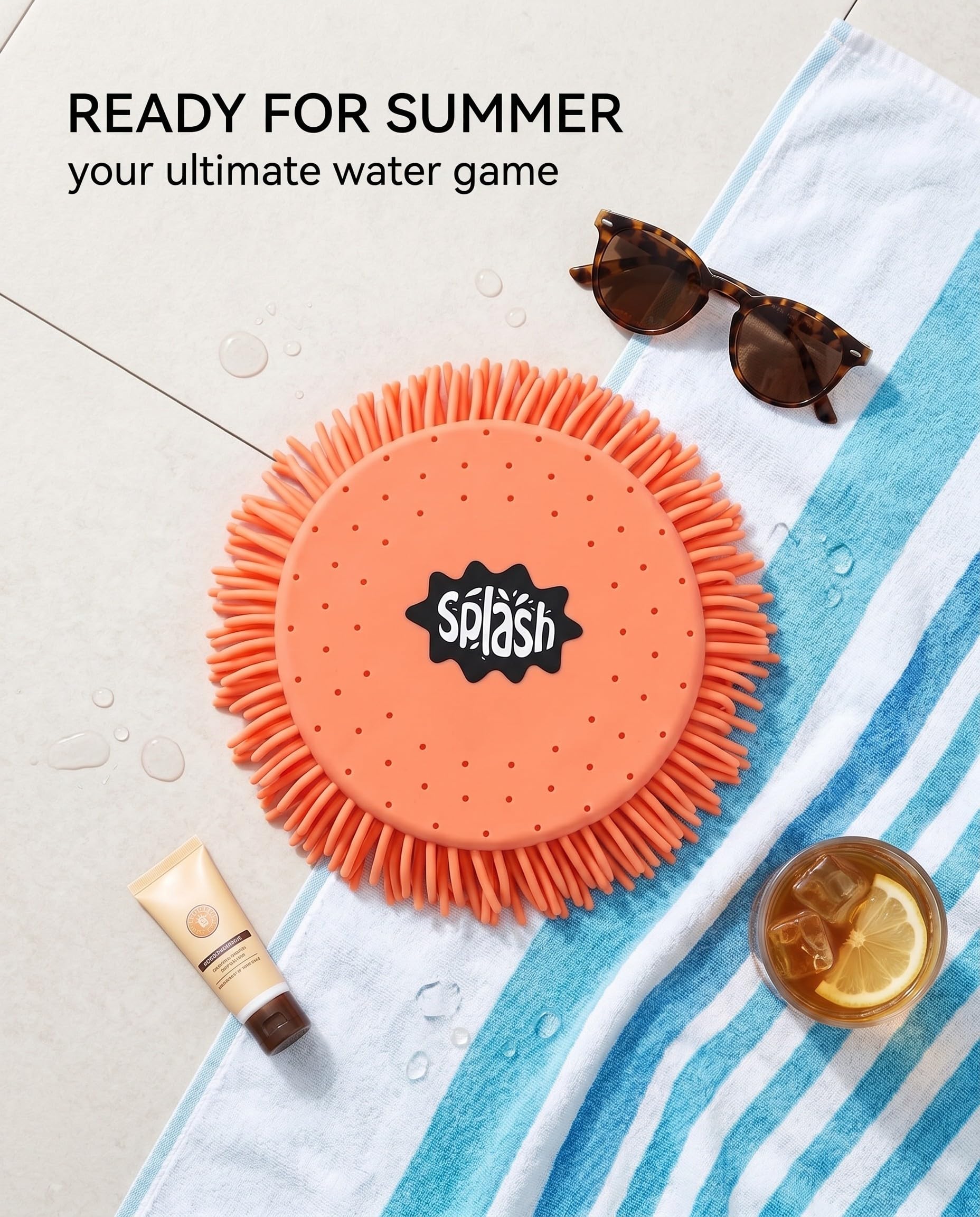 Frisbee ad Acqua Morbido Assorbente Galleggiante Giocattolo Acquatico per Bambini e Adulti