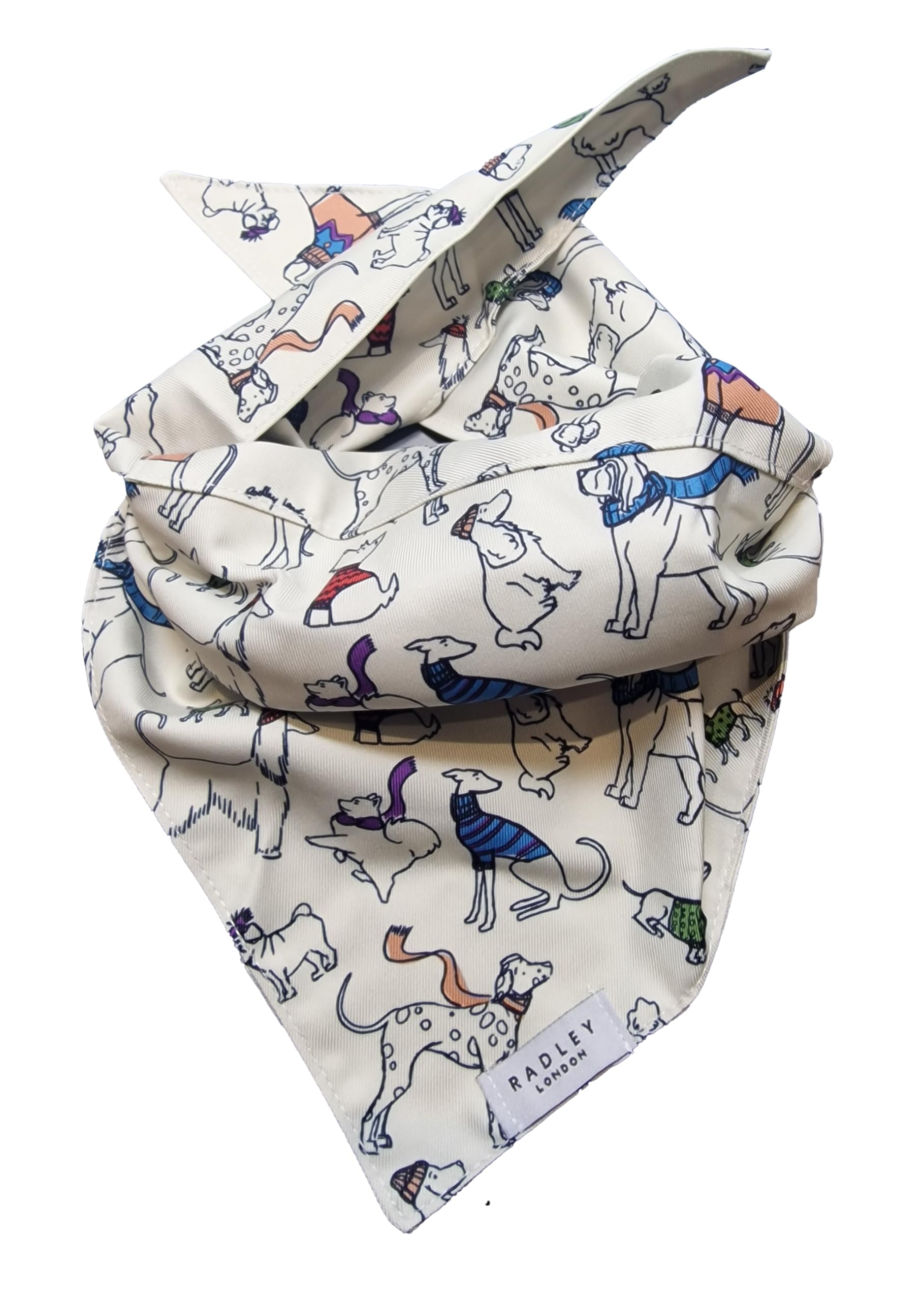 Radley Off on an Adventure Dog Bandana in Chalk - Image 2