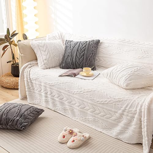 Miniatura 6 de YUSOKI - Cobija de vellón con diseño 3D elegante, supersuave y cálida, gruesa y mullida, para sofá, cama, silla, adolescentes, mujeres y hombres,