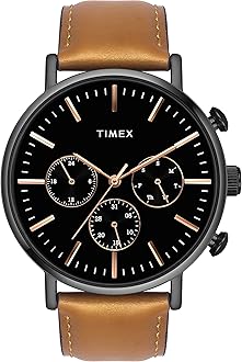 Analog Watch for Men with Round Dial & Water Resistant Man's Wrist Watches