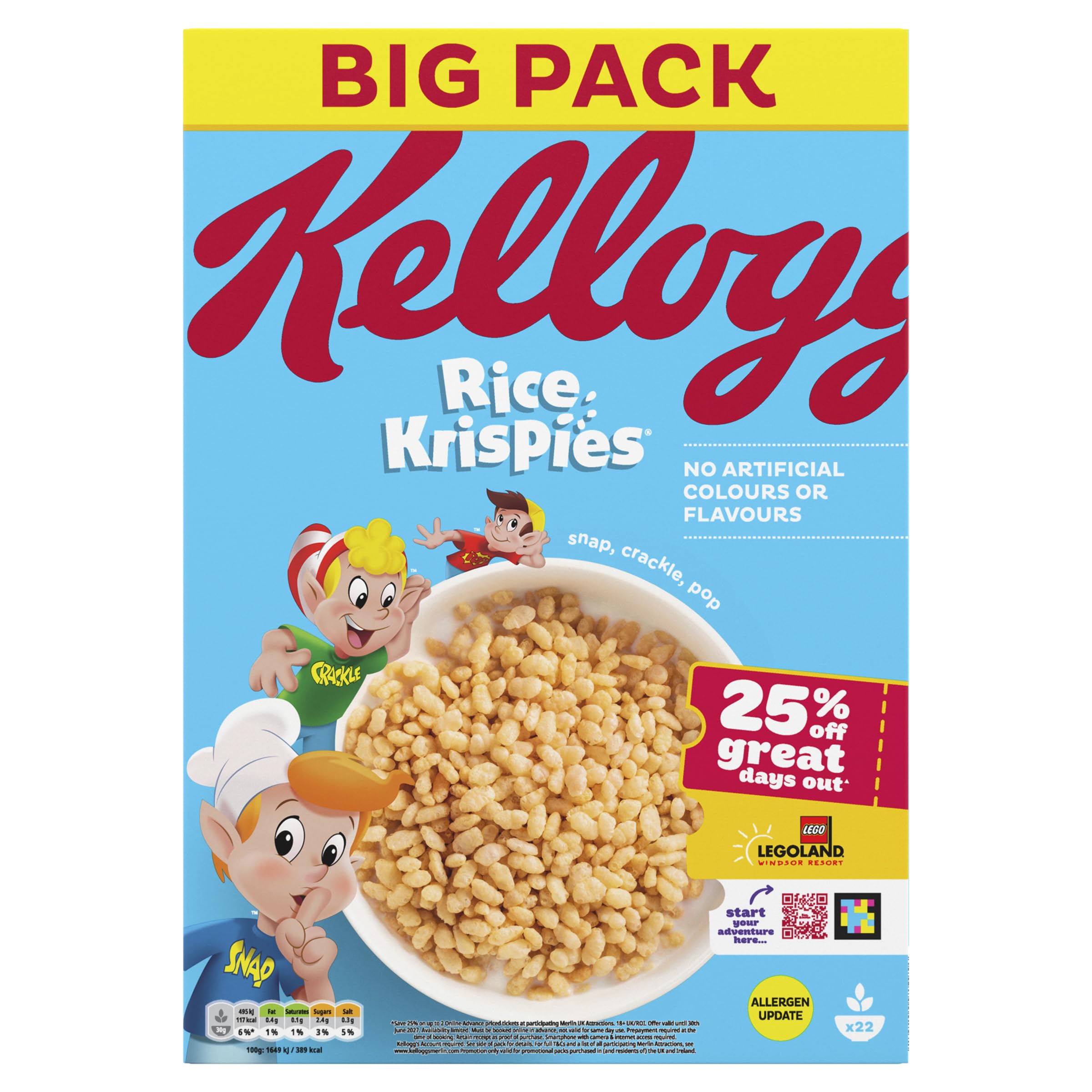 Kellogg's Rice Krispies Breakfast Cereal 660g