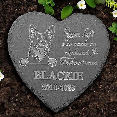 Vista 15 de Piedra conmemorativa de Golden Retriever, estatua de Golden Retriever, placa conmemorativa de Golden Retriever, regalos conmemorativos de Golden