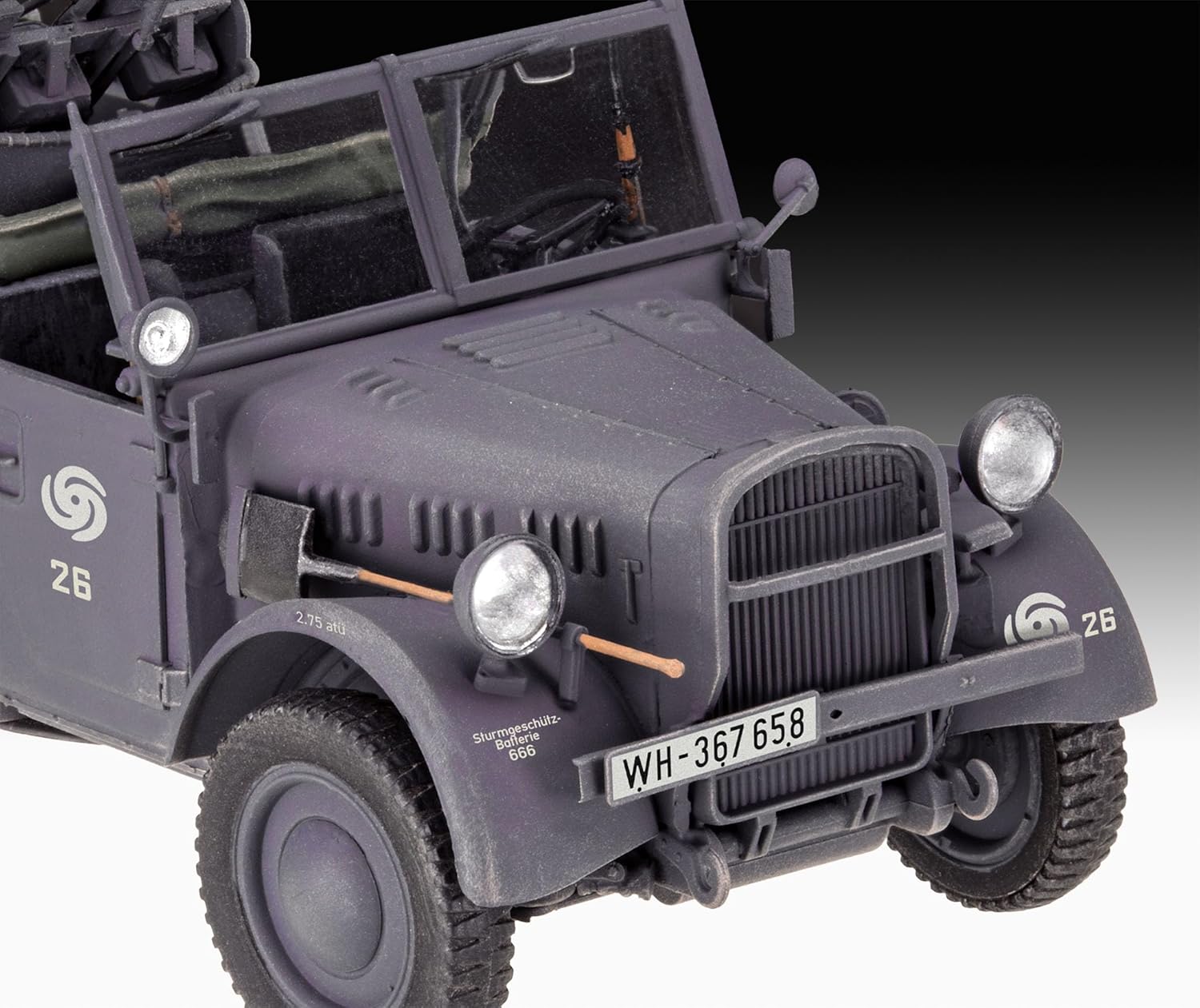 Revell 03339 Einheits PKW Kfz.4 1:35 Scale Model Kit, Unpainted