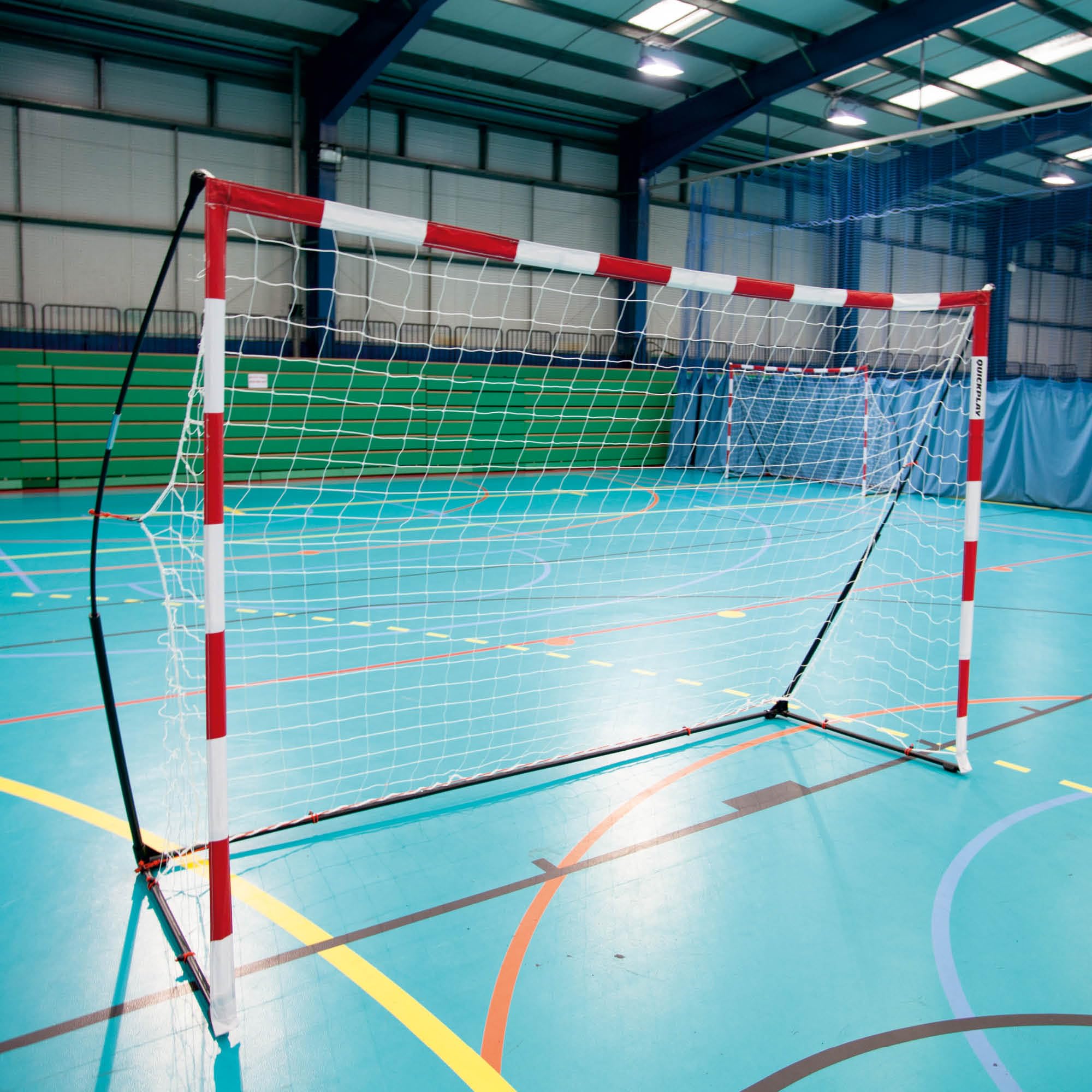 QUICKPLAY Tragbares Handballtore - Ultra Tragbar Innerhalb & Draußen Handball Ziel Eigenschaften Gewichtete Basis | Befürwortet von der Europäisch Handballverband