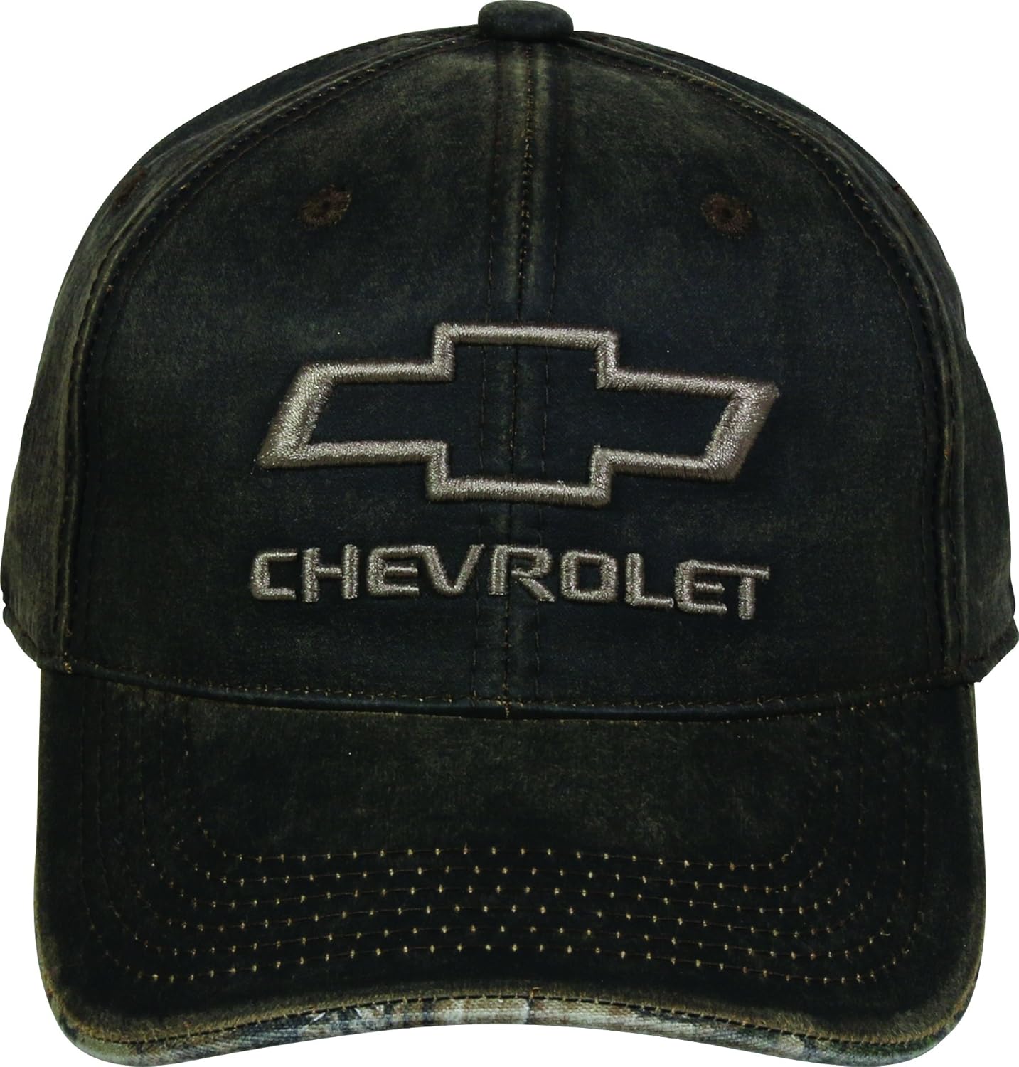 Outdoor Cap Men's Chevrolet Weathered Cap with Under Visor, Brown/Realtree Xtra, One Size - Image 2