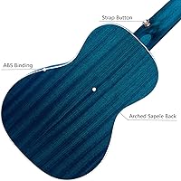 Vista 5 de Concert Ukelele Ranch - Instrumento profesional de ukelele de madera de 23 pulgadas con 12 lecciones gratis en línea y bolsa de concierto, guitarra