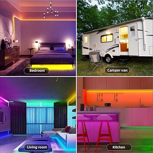 Miniatura 8 de RGBZONE Controlador LED RGB USB de 5 V, control remoto inalámbrico IR de 24 teclas, controlador LED de 4 pines de 3.3 ft, controlador LED 5050 2835