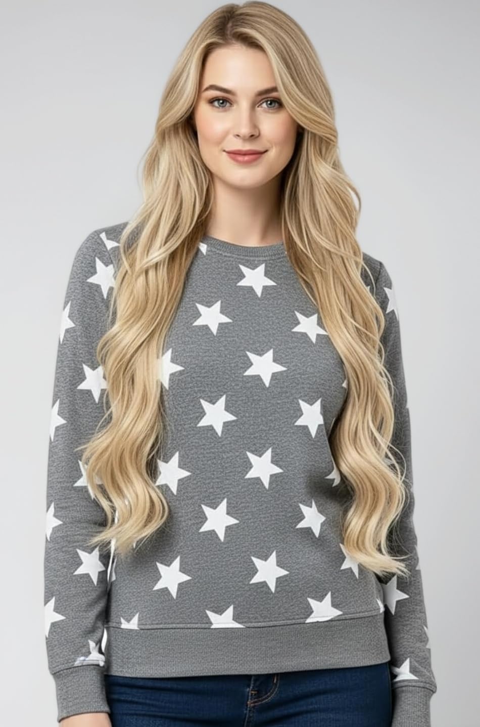 Women's Knit Regular Fit Hooded Sweatshirt