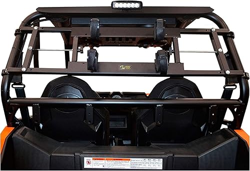 Miniatura 2 de Great Day Power-Ride - Soporte para pistolas para carritos pequeños, ancho de barra de rollo de 36 a 50 pulgadas, modelo de 2 pistolas, color negro