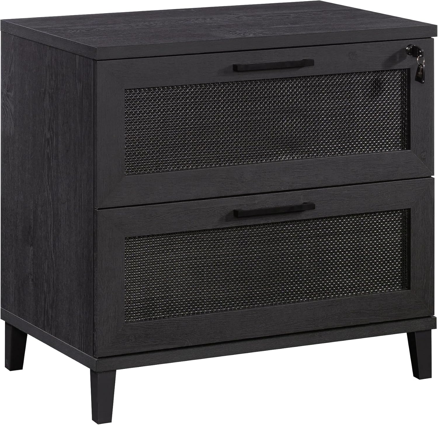 Sauder Tiffin Line Lateral File, Raven Oak Finish