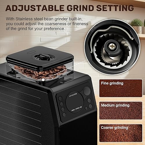 Miniatura 2 de Cafetera helada, cafetera caliente y fría con autolimpieza, cafetera de una sola porción para café molido, 4-5 tazas de café helado para el hogar,