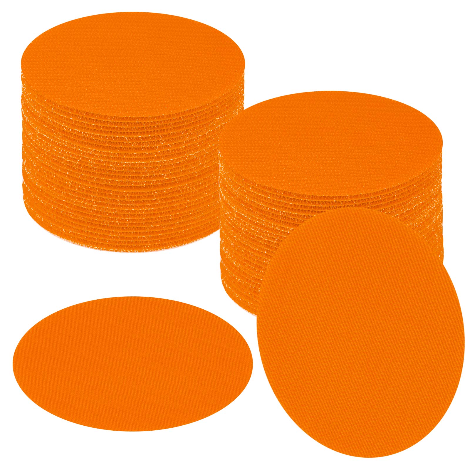 48 Pcs Orange Carpet Spots Markers One Color Carpet Circles Carpet Markers for Classroom Decoration Teaching Supplies, Orange Carpet Dots Floor Dots Spots for Classroom
