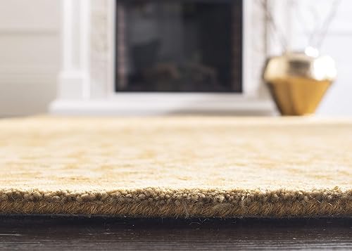 Miniatura 4 de SAFAVIEH Antiquity Collection AT411A - Alfombra de pasillo de lana oriental tradicional de primera calidad, 2 pies 3 pulgadas x 8 pies, color dorado