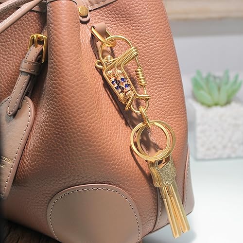 Miniatura 5 de Cute Carabiner Clip, Keychain Accessories Aesthetic, Heavy Duty Snap Hook Key Fob, Handmade Birdie Keyring