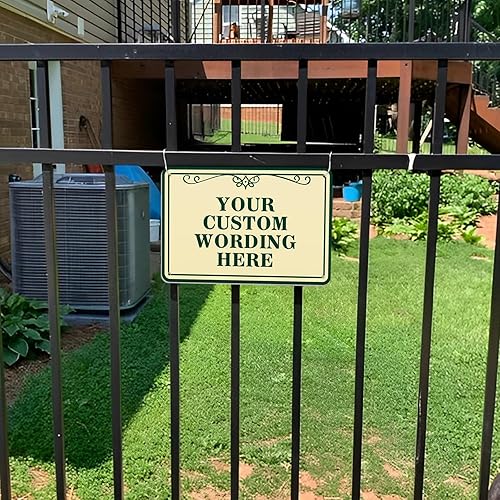 Miniatura 3 de Letreros personalizados de metal para exteriores, letreros personalizados para interiores y exteriores, letreros de césped, letreros de patio,