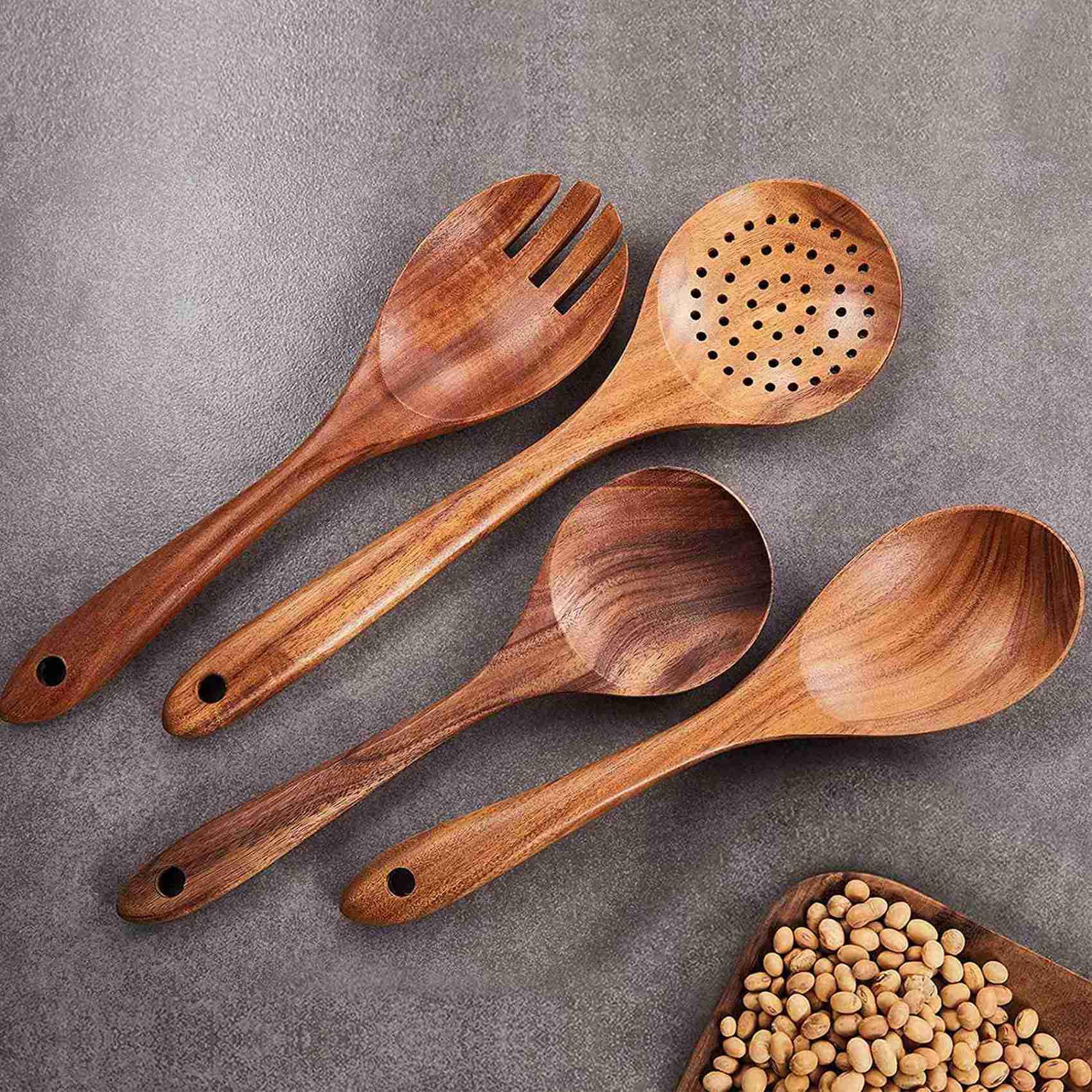 Küchen Utensilien Satz, 18 Stücke für Kochen, Kochutensilien, für Antihaft Pfanne