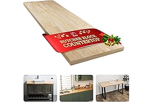 Bme HeveaUnfinished Butcher Block Slabs: DIY Durable Kitchen Countertop