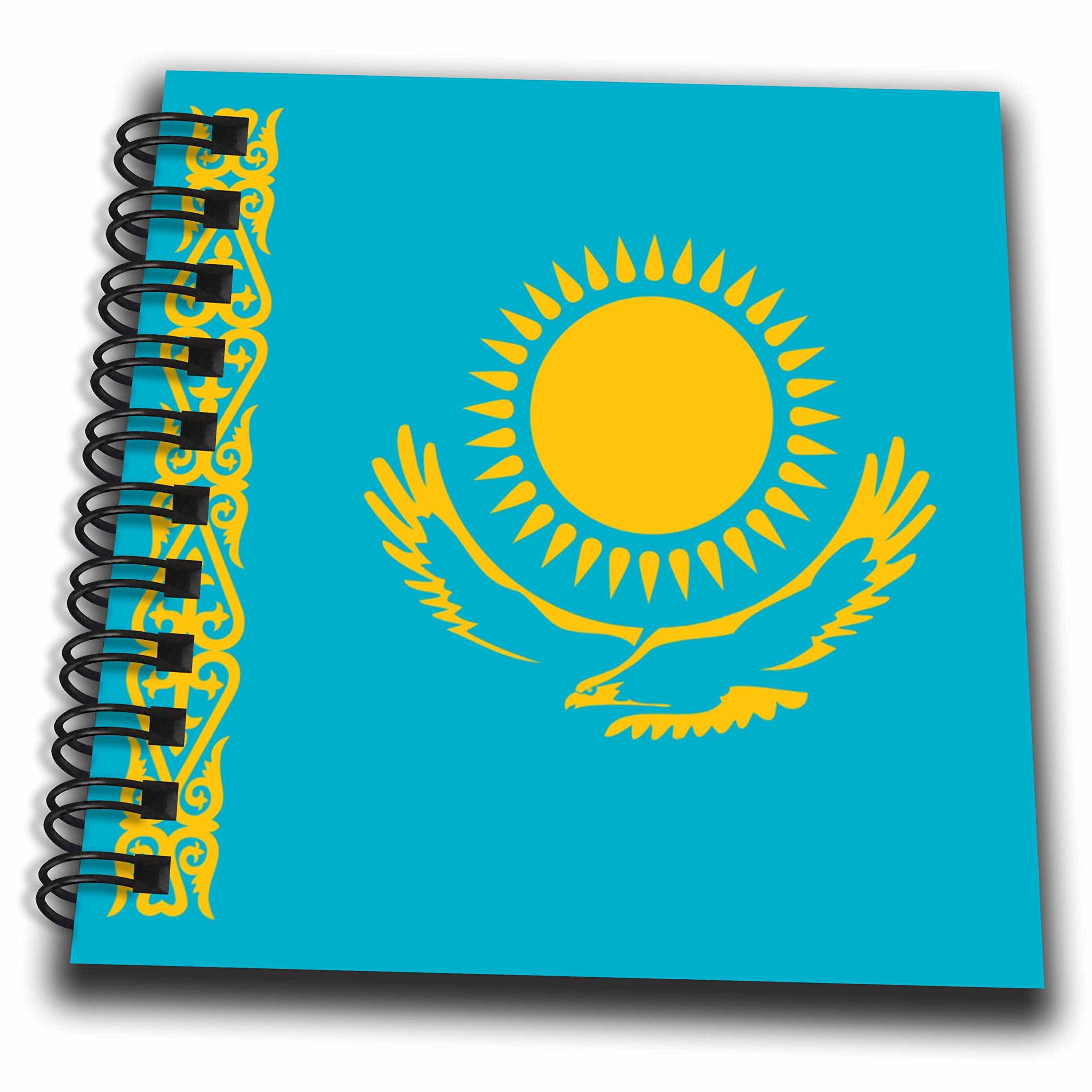 Amazon.com: 3dRose Flag of Kazakhstan - Kazakh blue gold yellow