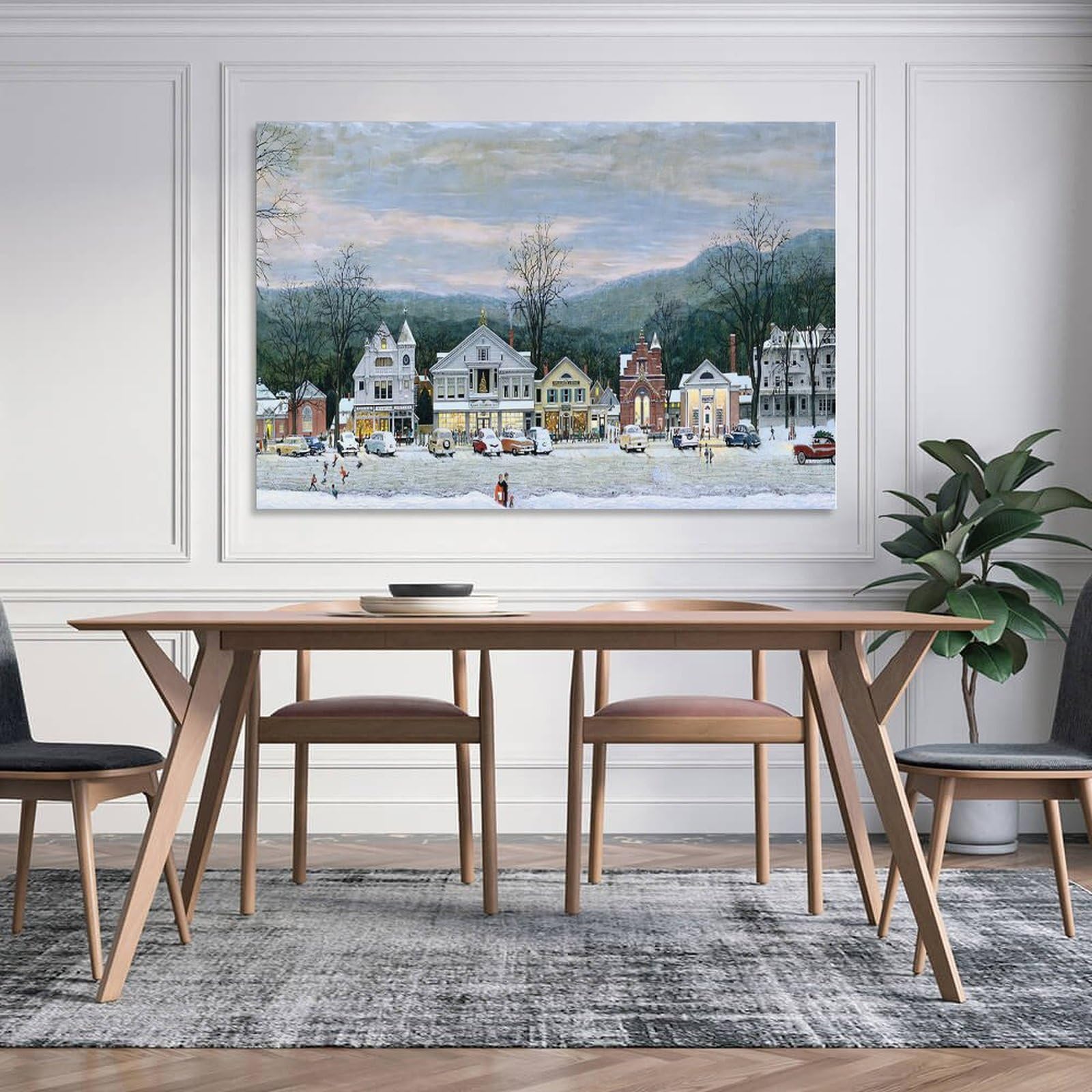 Amazon.com: Norman Rockwell Prints，Stockbridge Main Street at