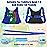 Toddler Leash-Baby Walking Safty Harness and Child Anti Lost Wrist Link for Girls/Boys Travel (Blue+Green)